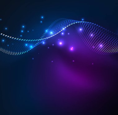 Vektör dalga parçacıklar arka plan