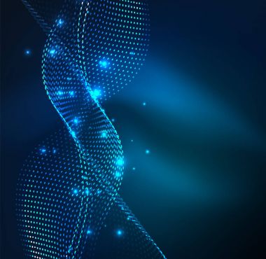 Vektör dalga parçacıklar arka plan