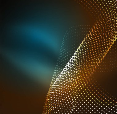 Vektör dalga parçacıklar arka plan