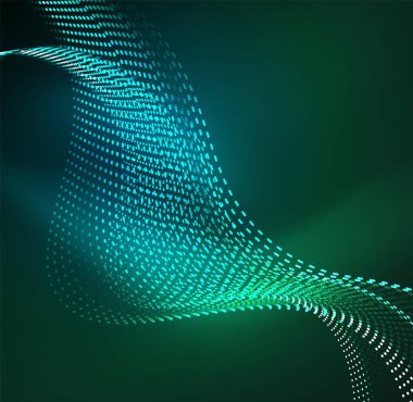 Vektör dalga parçacıklar arka plan