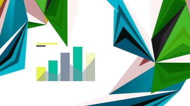 Modern üçgen sunu şablonu