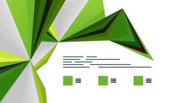 Modern üçgen sunu şablonu