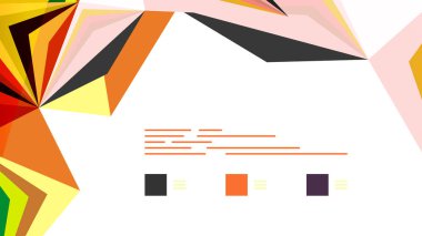 Modern üçgen sunu şablonu