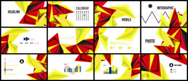 Modern üçgen sunu şablonu