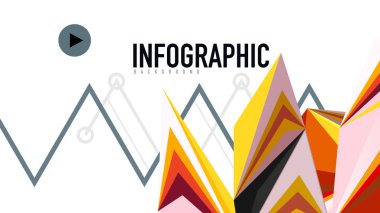 Modern üçgen sunu şablonu