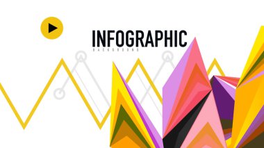 Modern üçgen sunu şablonu