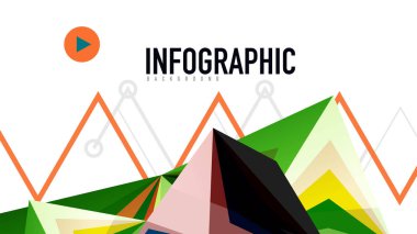 Modern üçgen sunu şablonu