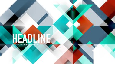 İş tanıtımı geometrik şablonu