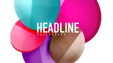 Modern geometrik sunum arka plan