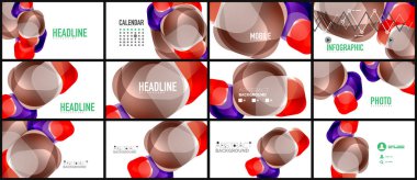 Modern geometrik sunum arka plan