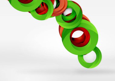 Modern 3d yüzük vektör arka plan