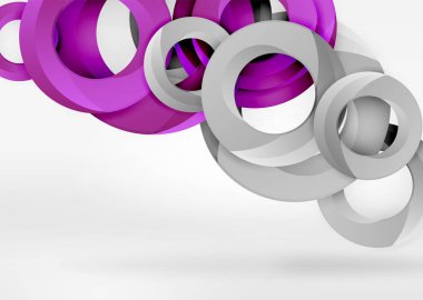 Modern 3d yüzük vektör arka plan