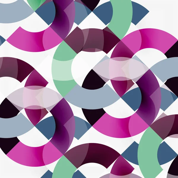 Modern geometrik desen tasarım gri arka plan üzerinde renkli halkalar