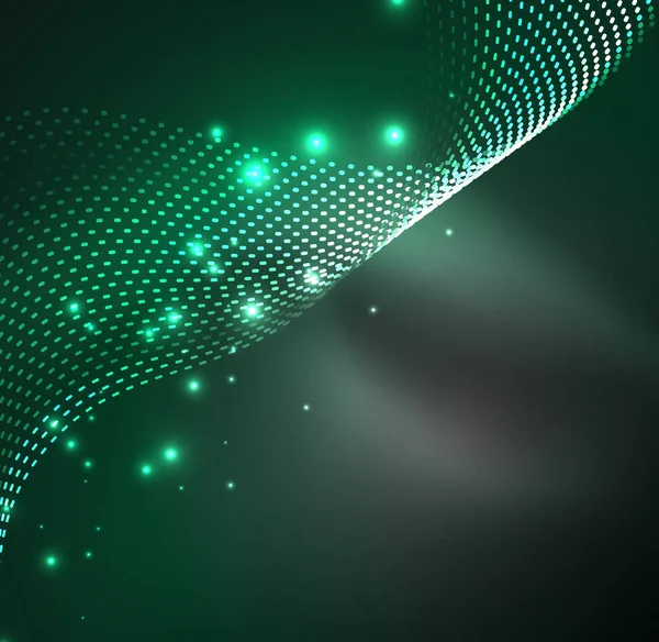 Vektör dalga parçacıklar arka plan