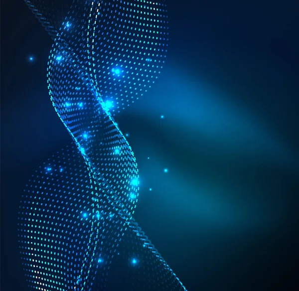 Vektör dalga parçacıklar arka plan