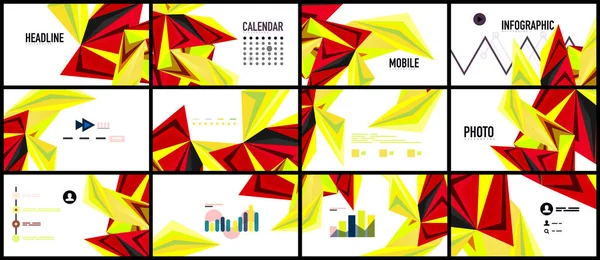 Modern üçgen sunu şablonu