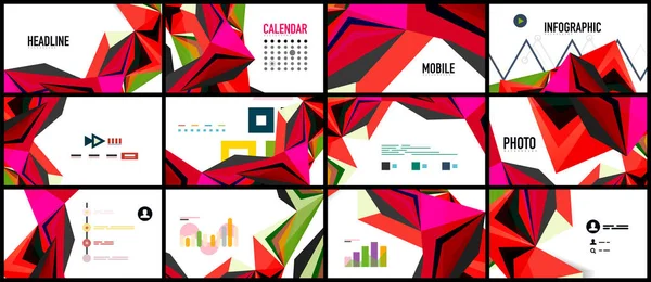 Modern üçgen sunu şablonu