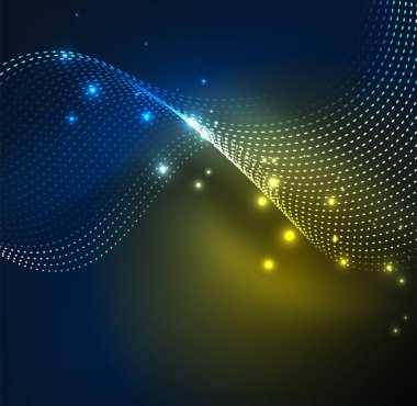 Vektör dalga parçacıklar arka plan