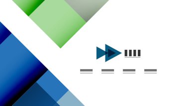 İş tanıtımı geometrik şablonu