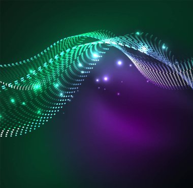 Vektör dalga parçacıklar arka plan