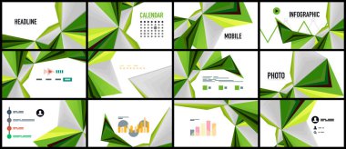 Modern üçgen sunu şablonu