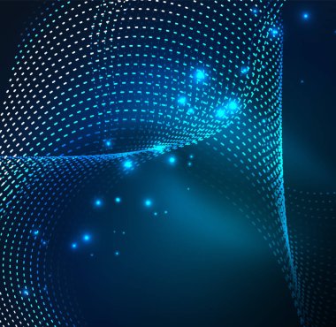 Vektör dalga parçacıklar arka plan