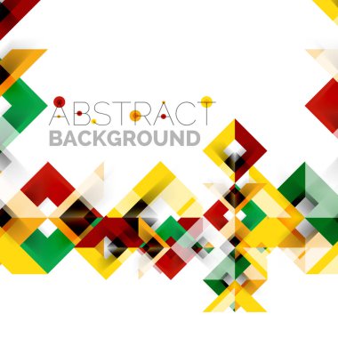 Beyaz Modern kare geometrik desen tasarım