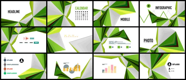 Modern üçgen sunu şablonu