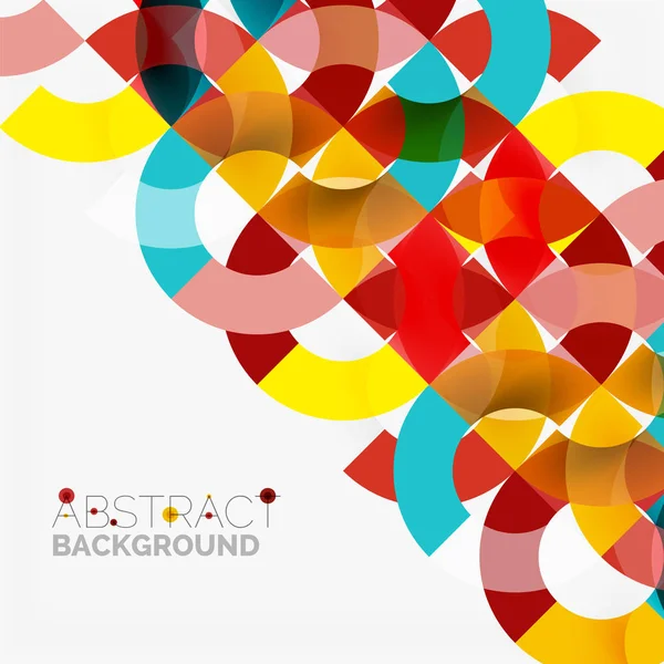 Modern geometrik desen tasarım gri arka plan üzerinde renkli halkalar