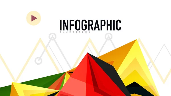 Moderno modello di presentazione triangolo — Vettoriale Stock