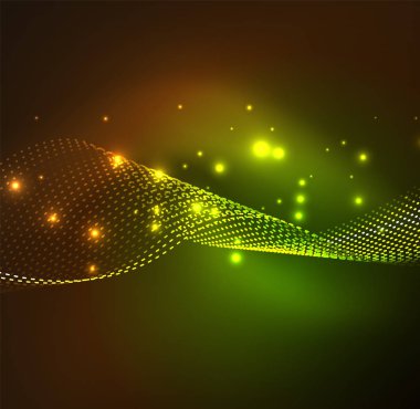 Vektör dalga parçacıklar arka plan