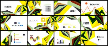 Modern üçgen sunu şablonu