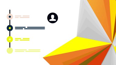 Modern üçgen sunu şablonu