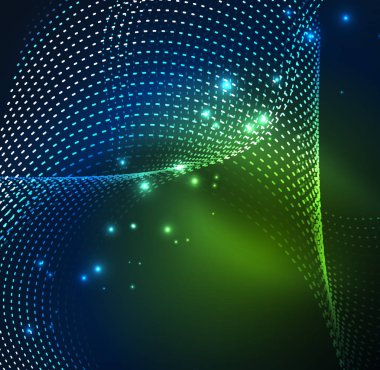 Vektör dalga parçacıklar arka plan