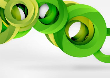 Modern 3d yüzük vektör arka plan