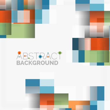 Soyut engeller şablon tasarım arka plan, beyaz, basit geometrik şekiller düz çizgiler ve dikdörtgenler