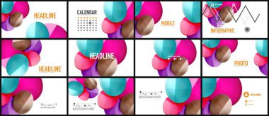 Modern geometrik sunum arka plan