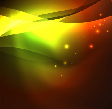 Neon ışıklı dalgalar