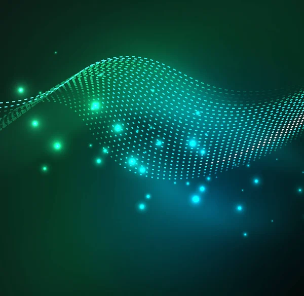 Vektör dalga parçacıklar arka plan