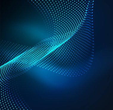 Vektör dalga parçacıklar arka plan