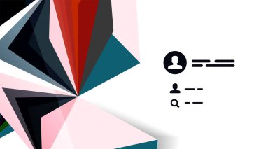 Modern üçgen sunu şablonu