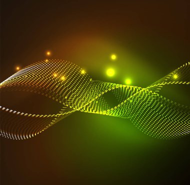 Vektör dalga parçacıklar arka plan