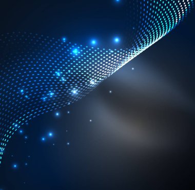 Vektör dalga parçacıklar arka plan