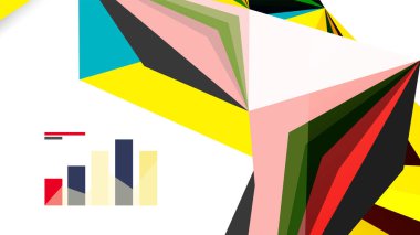 Modern üçgen sunu şablonu