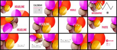 Modern geometrik sunum arka plan