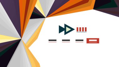 Modern üçgen sunu şablonu