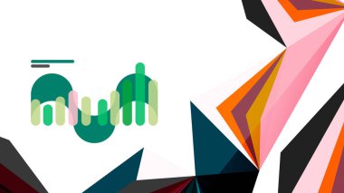 Modern üçgen sunu şablonu