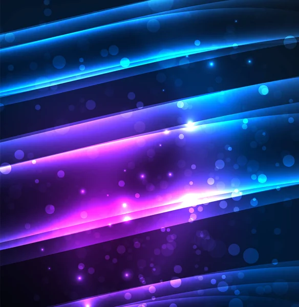 Enerji hatları, karanlıkta parlayan dalgalar vektör arka plan