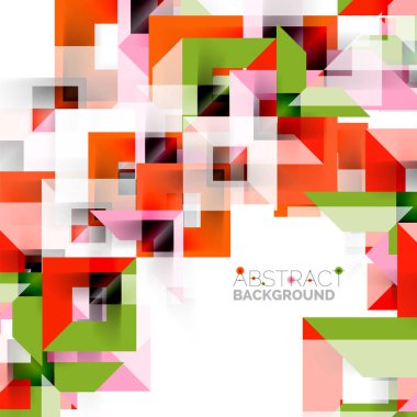 Beyaz Modern kare geometrik desen tasarım