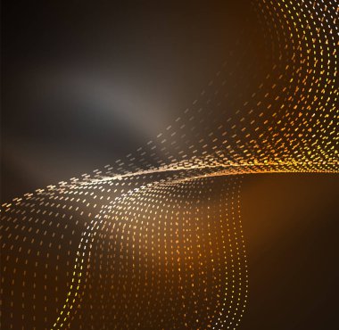 Vektör dalga parçacıklar arka plan